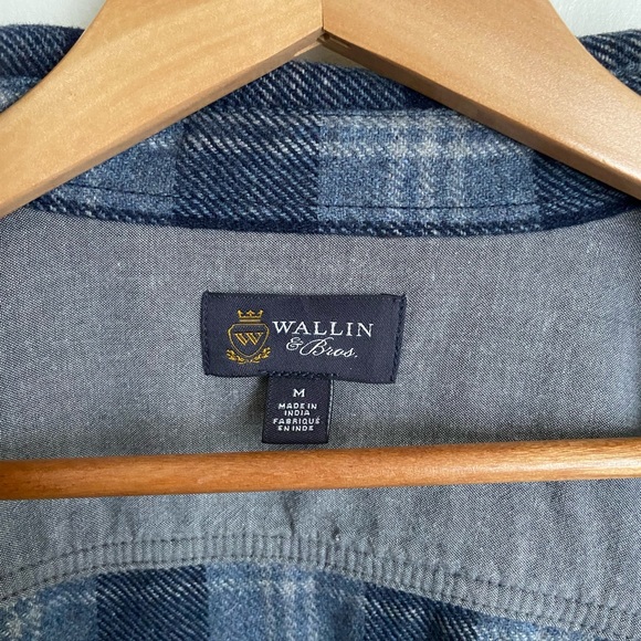 Wallin & Bros Flannel wool blend button up shirt shacket M - Picture 6 of 6